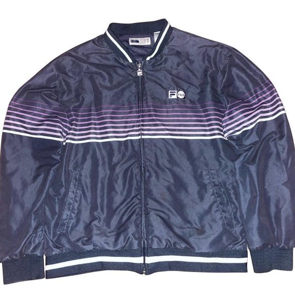 Fila Other - Vintage FILA Colorblock Varsity Style Zip Jacket Medium